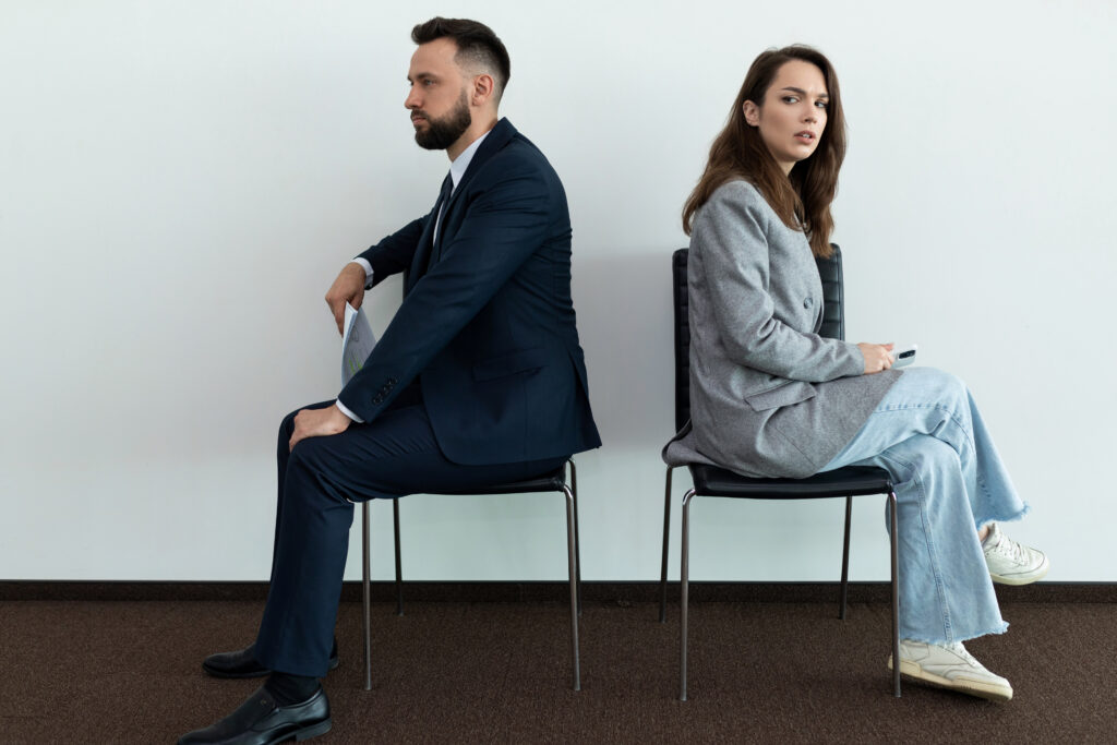 concept of lack of understanding between office employees