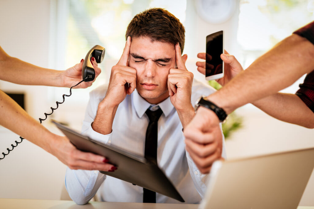Overworked Businessman